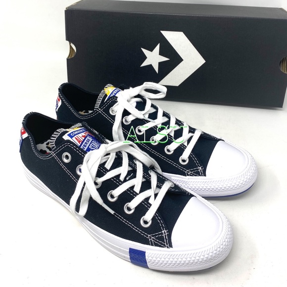 Converse Ctas Canvas Low Black Rush Blue Men’s - Picture 8 of 10